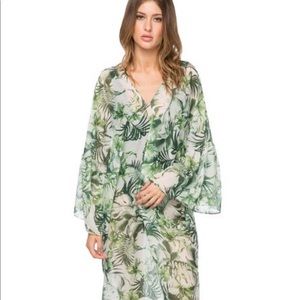Pool to Party Palm Leaf Bell Kaftan